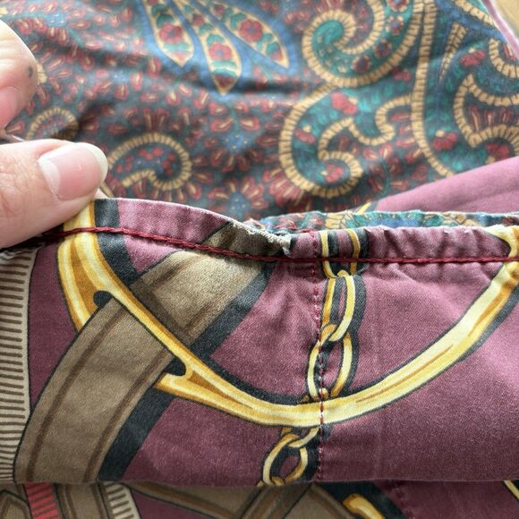 RARE Ralph Lauren Home ASCOT Paisley Queen Flat Sheet - Picture 6 of 6